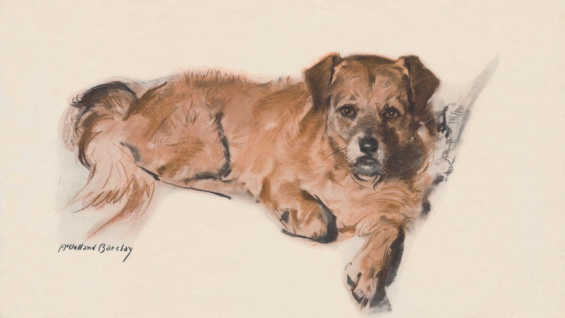 "Pat" the New York Humane Society mascot painted by McClelland Barclay for a 1934 fundraising event