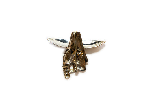 McCLELLAND BARCLAY Sterling Vermeil Mexican Head Brooch