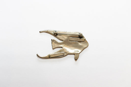 McCLELLAND BARCLAY Sterling Silver Art Deco Fish Brooch