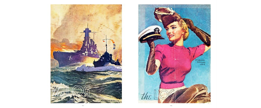 McClelland Barclay USNR, LOG magazine covers 1942 & 1943