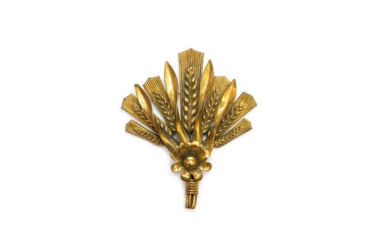 McCLELLAND BARCLAY Gold Plated Wheat Sheaf Brooch