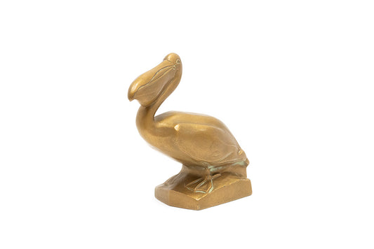 McClelland Barclay Art Deco bronze plated pelican statuette from the 1930s