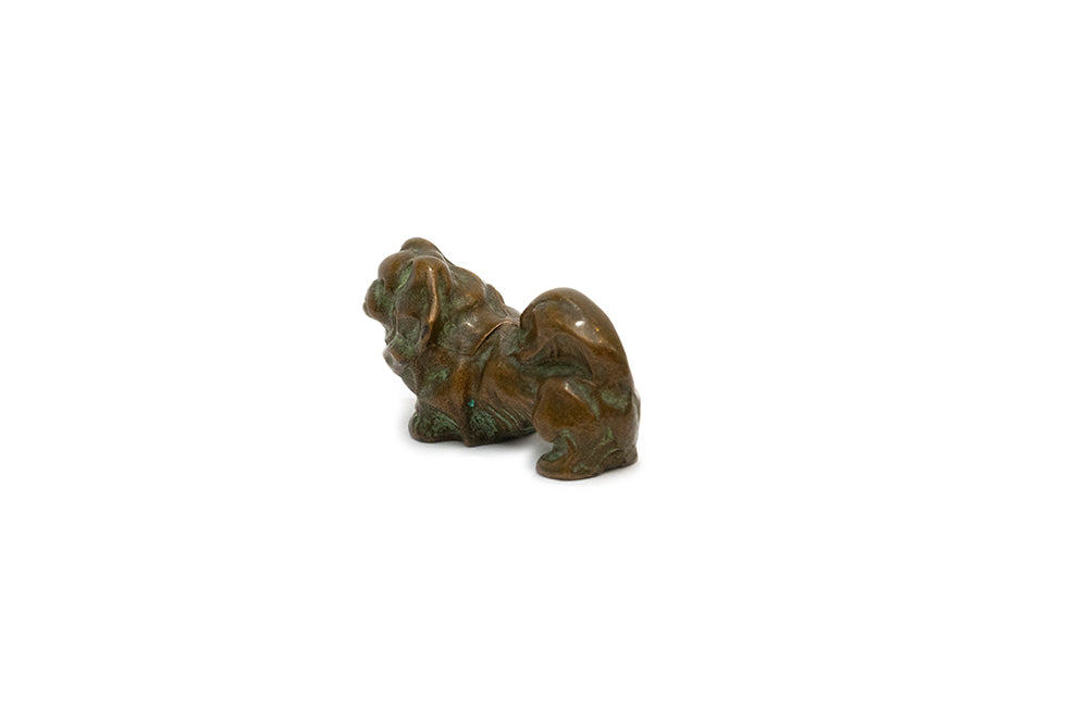 vintage 1930s miniature bronze plated dog figurine McClelland Barclay Art Products, Inc.
