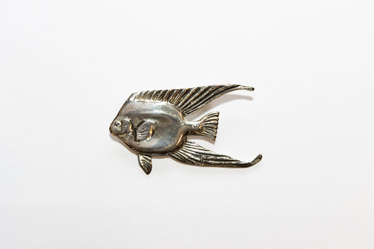 McCLELLAND BARCLAY Sterling Silver Art Deco Fish Brooch