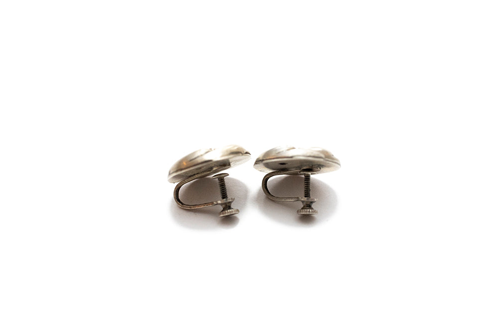 McClelland Barclay sterling silver screwback earrings are adjustable for comfort